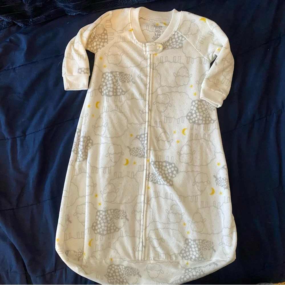 6 Months Gender Neutral Baby Fleece Sheep Sleep Sack